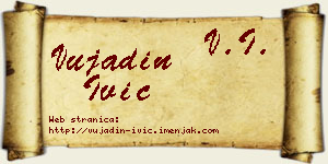 Vujadin Ivić vizit kartica